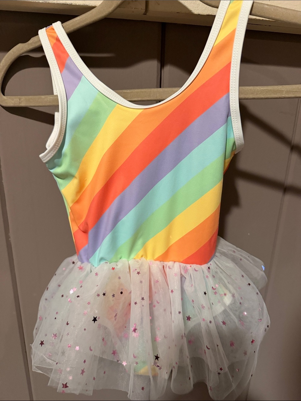 Fancy Schmancy Kids Rainbow Striped Tutu Costume - Multicolor